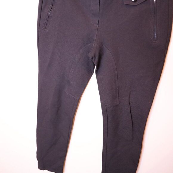 Theory Black Structured Riding Pants Sz 6 - Picture 6 of 9